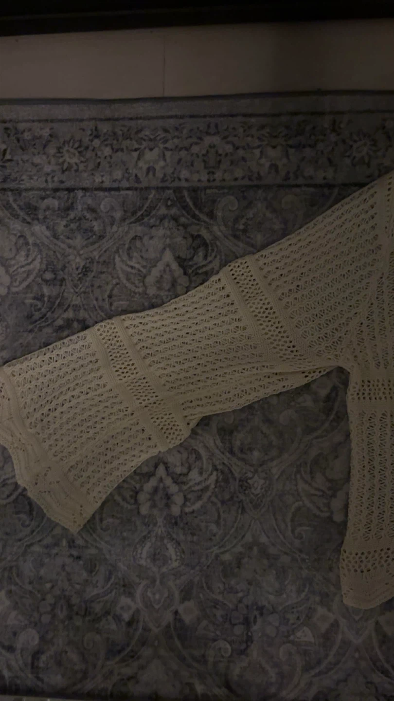 Cream Crochet Cardigan - photo 2