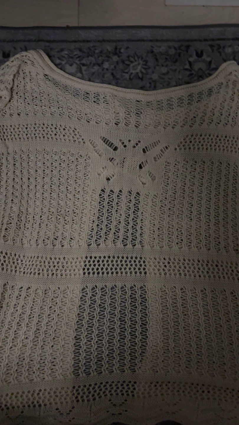 Cream Crochet Cardigan - photo 4