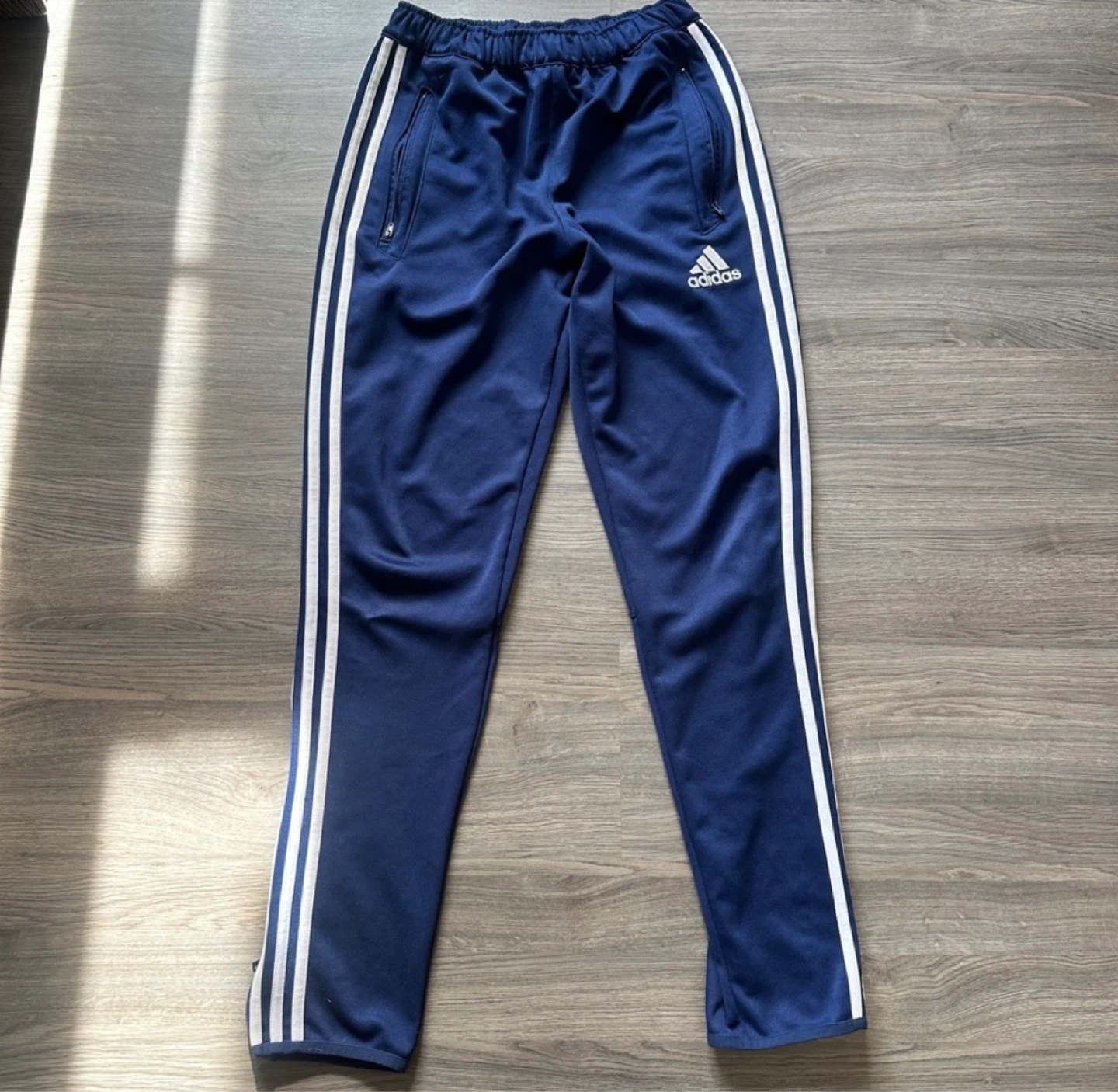 Adidas Track Pants - Navy Blue - Size S