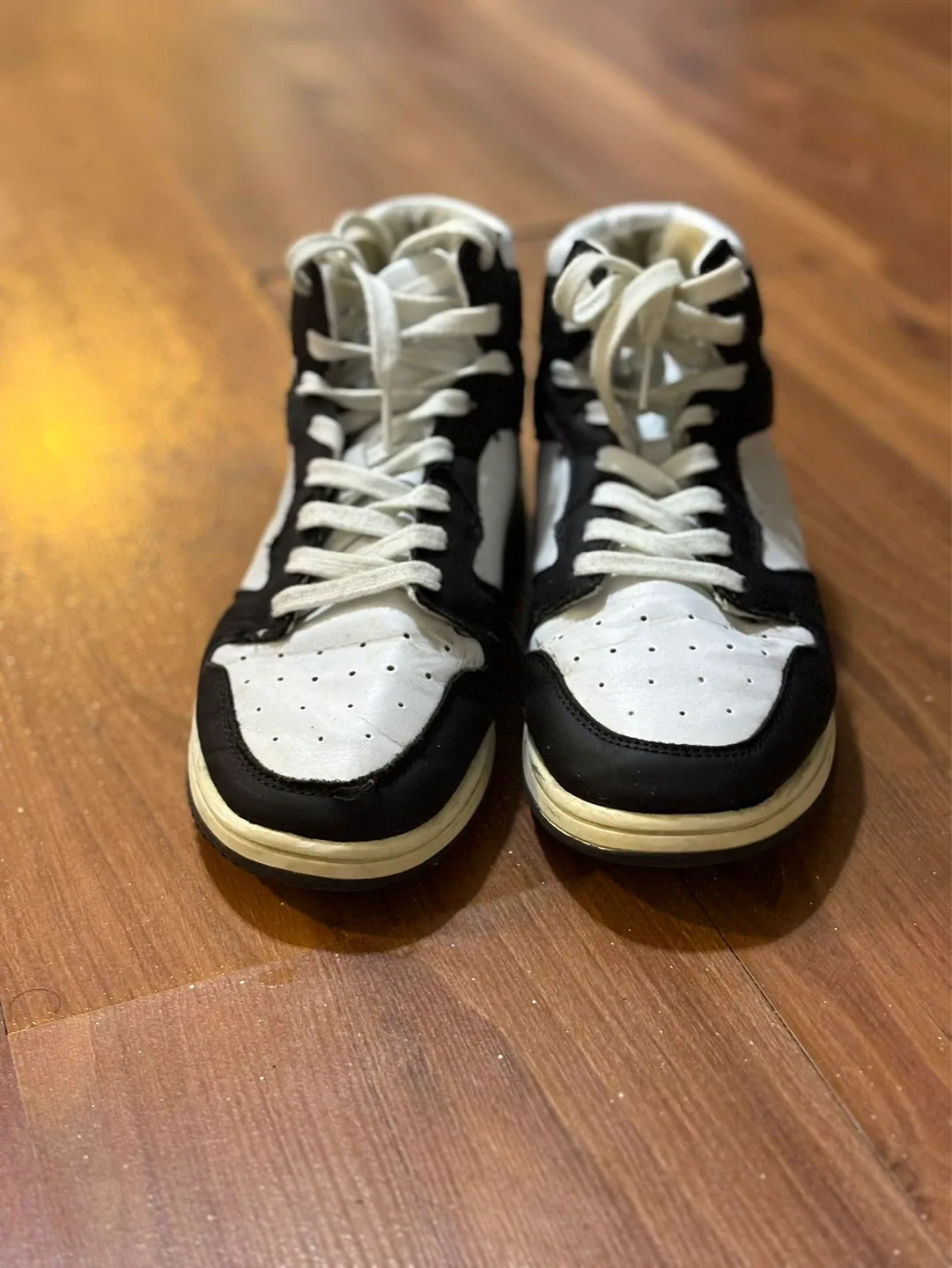 Black and White High-Top Sneakers - photo 4