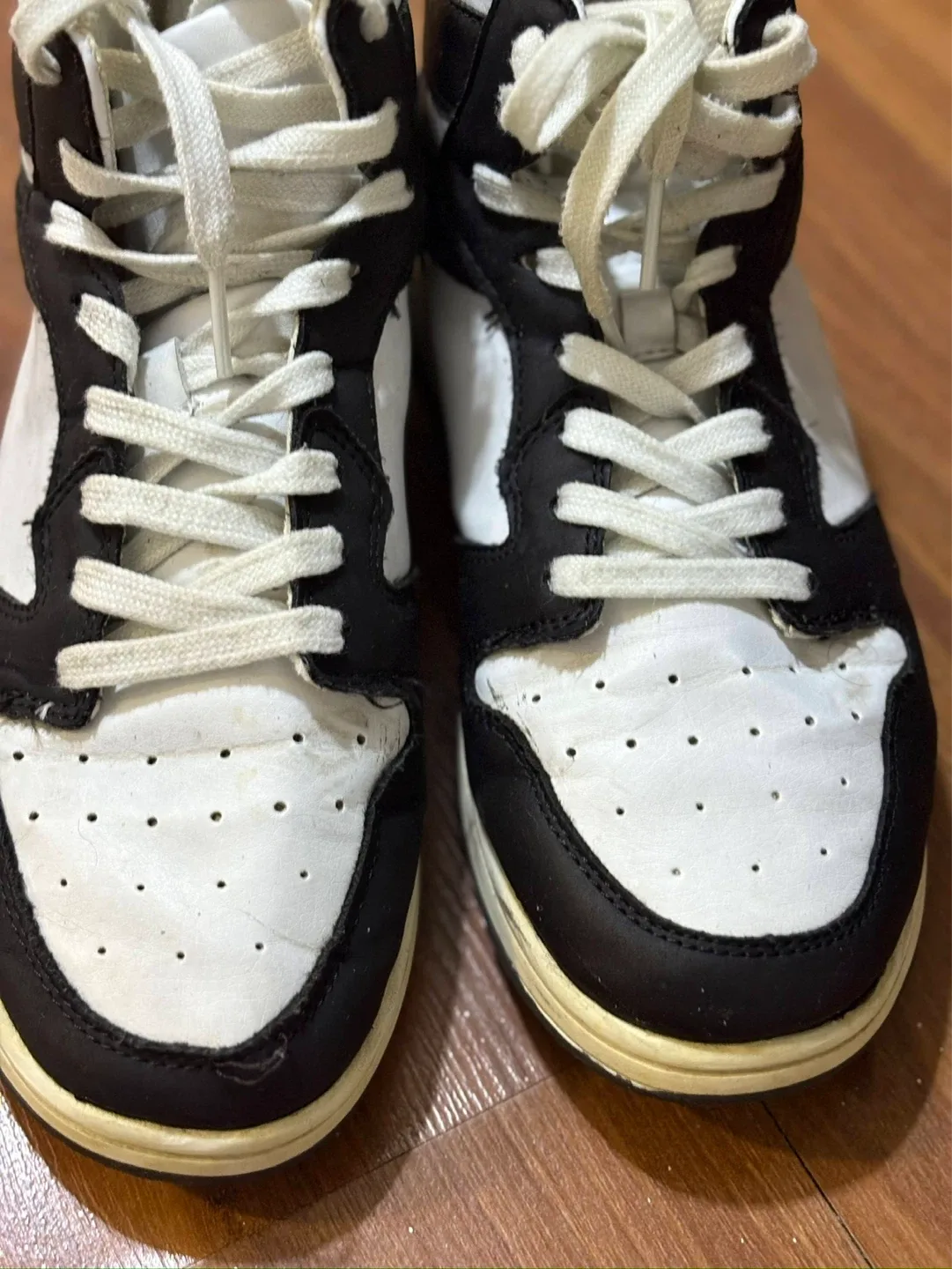 Black and White High-Top Sneakers - photo 5