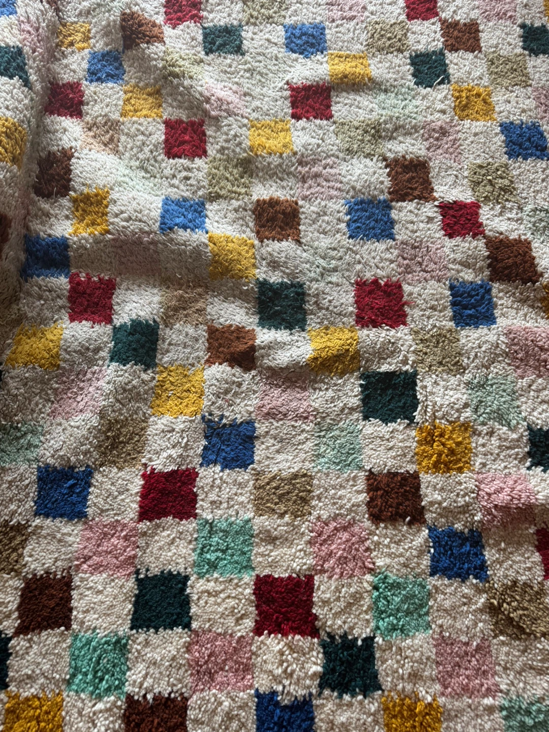 Checkerboard Plush Rug - photo 2