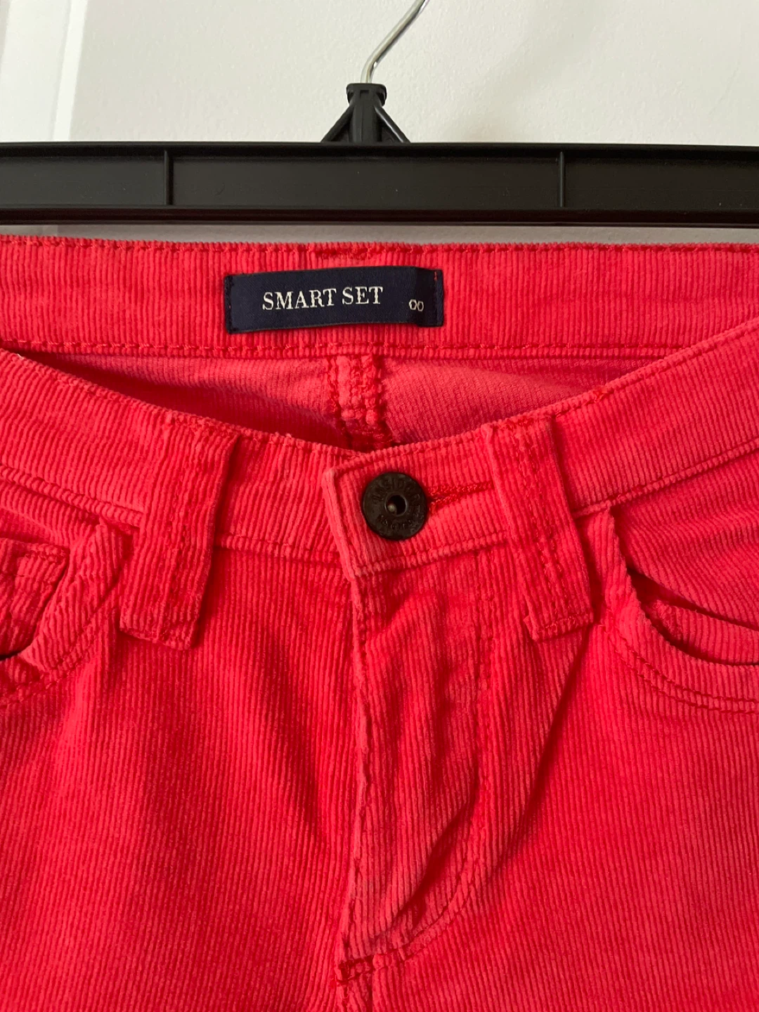 Smart Set Red Corduroy Pants Size 00 - photo 2