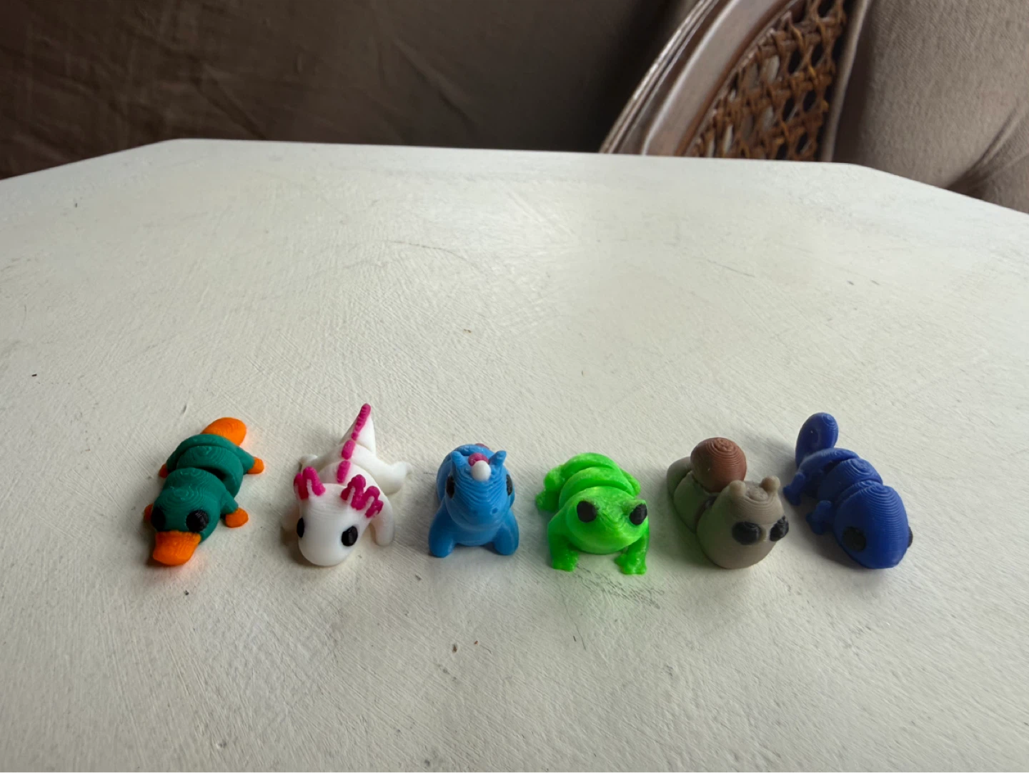 Tiny 3D-printed animals - set of 6 - photo 2