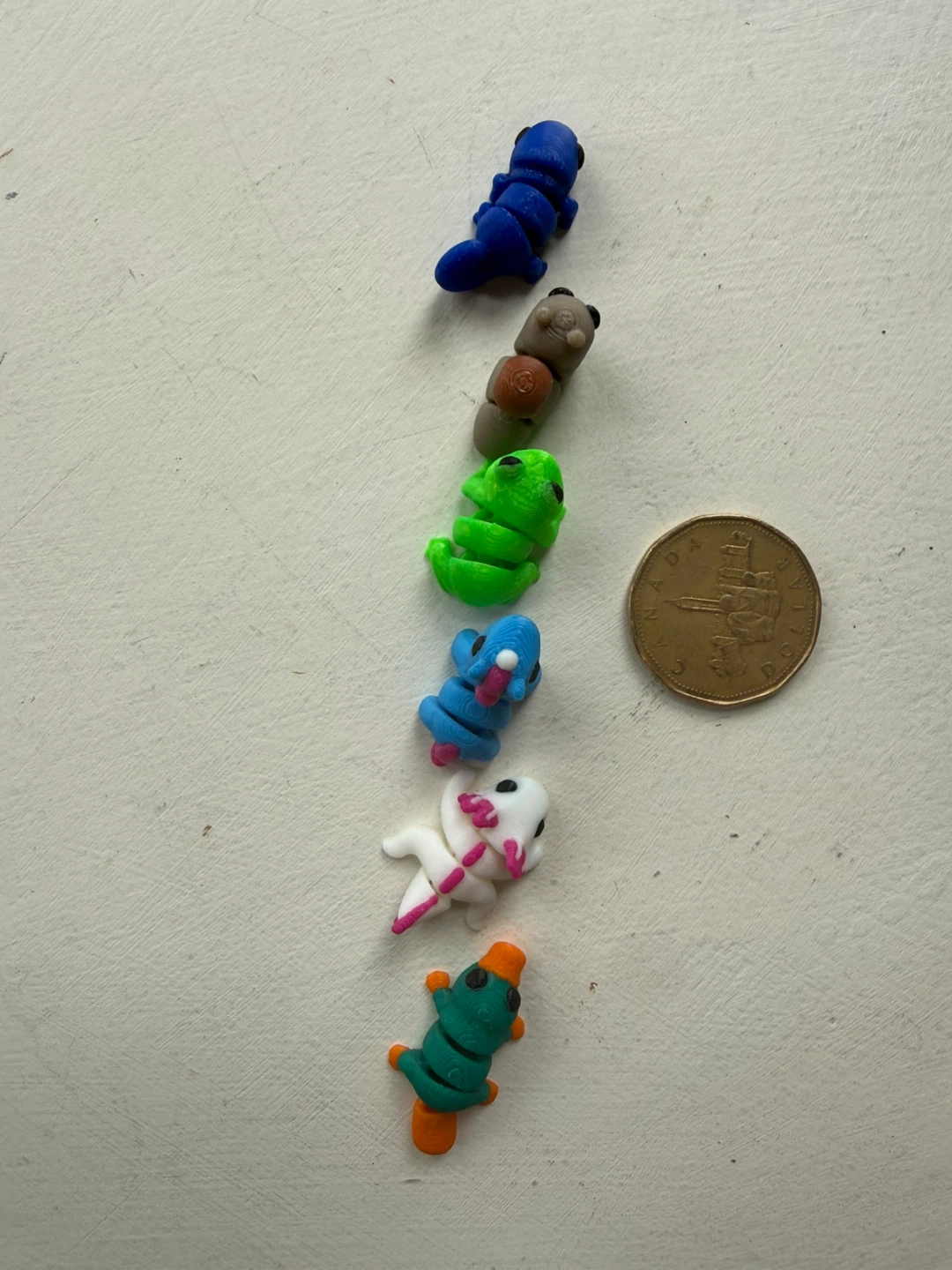 Tiny 3D-printed animals - set of 6 - photo 5