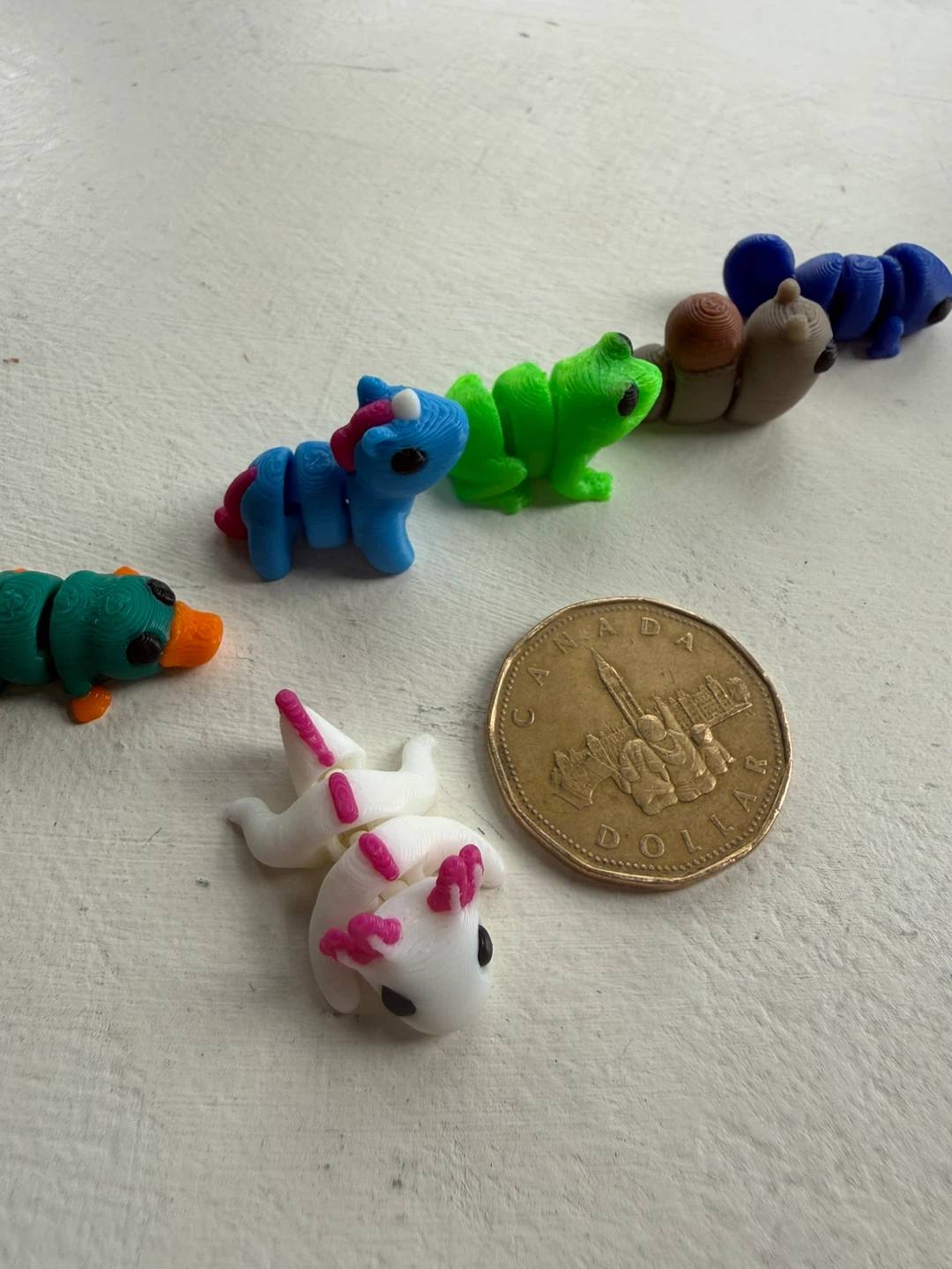 Tiny 3D-printed animals - set of 6 - photo 4