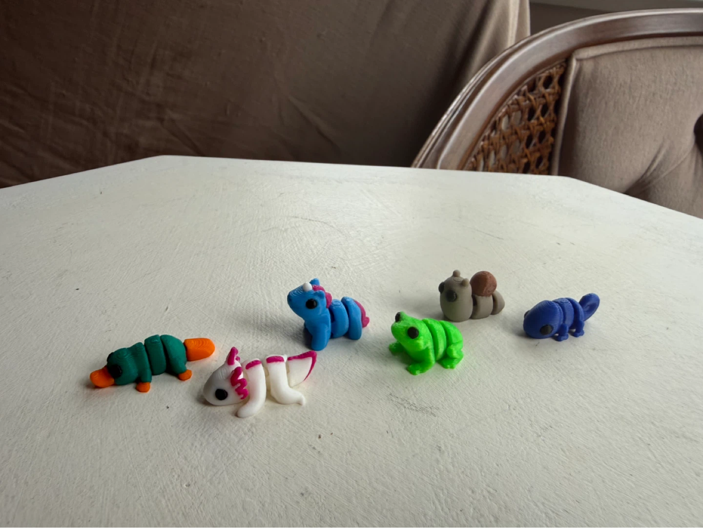 Tiny 3D-printed animals - set of 6 - photo 3