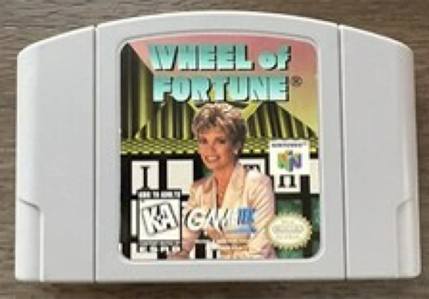 Wheel of Fortune Nintendo 64 Game Cartridge