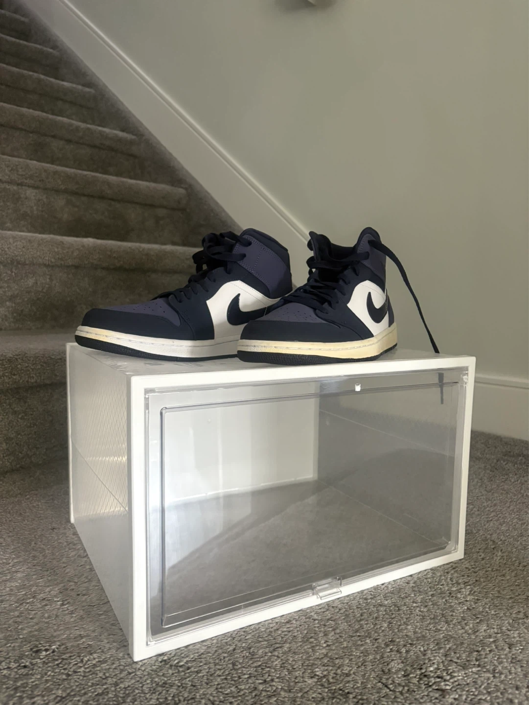 Jordan 1 Mid Obsidian Sanded Purple - photo 4