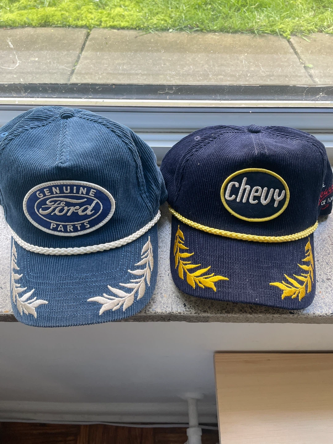 Ford and GM Corduroy Snapback Hats