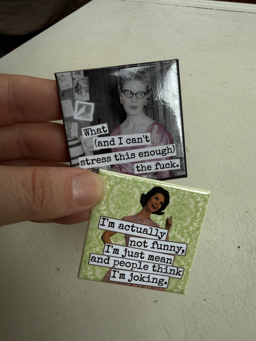 Funny square magnets - photo 2