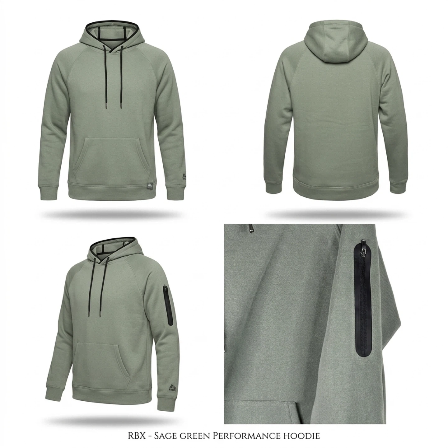 RBX X-TRAIN Hoodie - Medium - Sage Green - photo 2