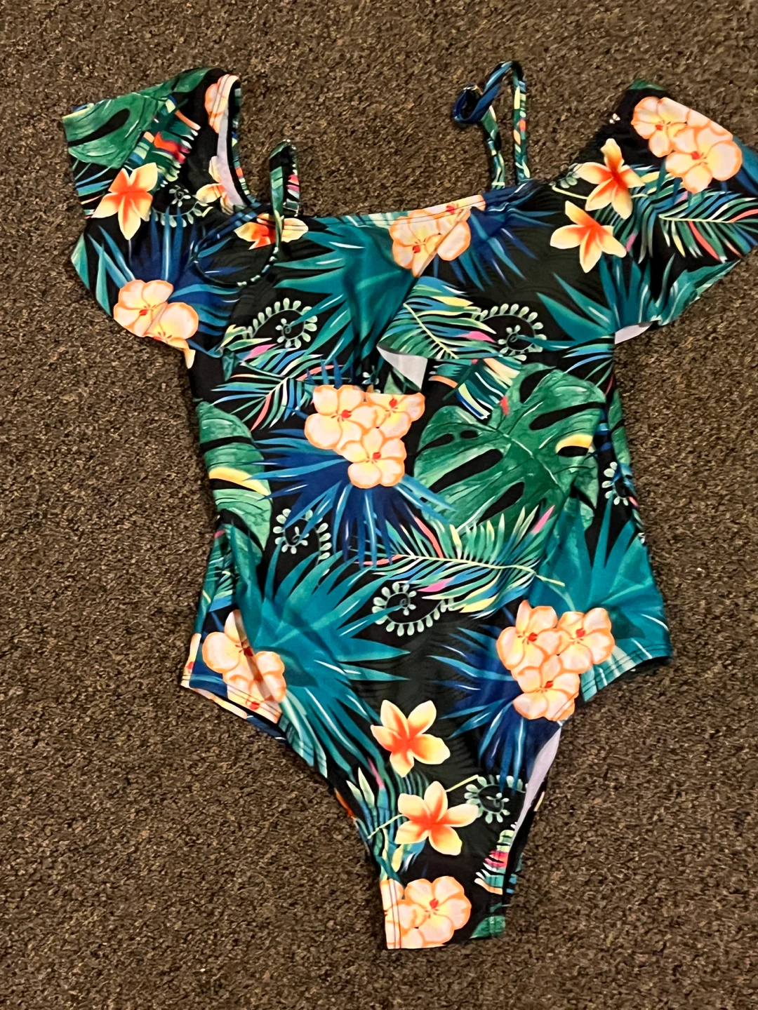 Women's Tropical Print One-Piece Swimsuit