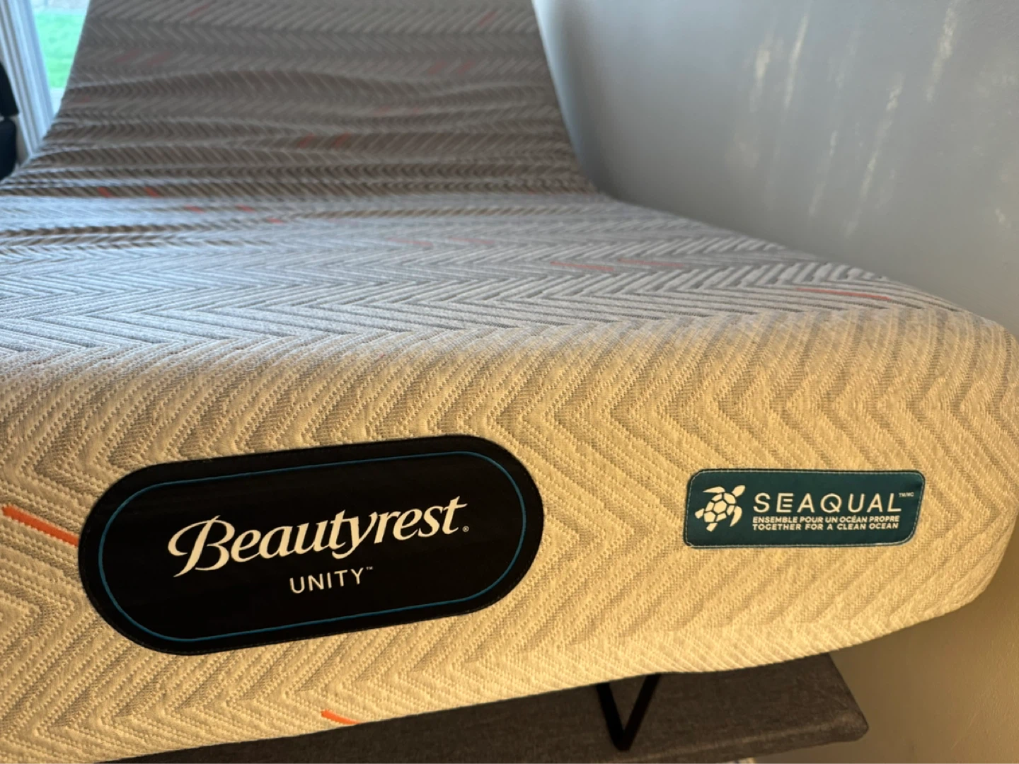 Adjustable Bed Frame with Mattress & Bed Rail - photo 4