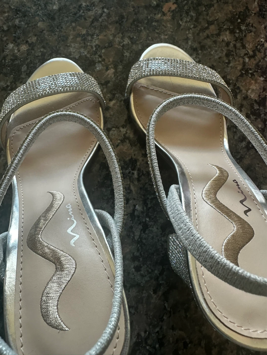 Michael Kors Black Espadrille Wedge Sandals