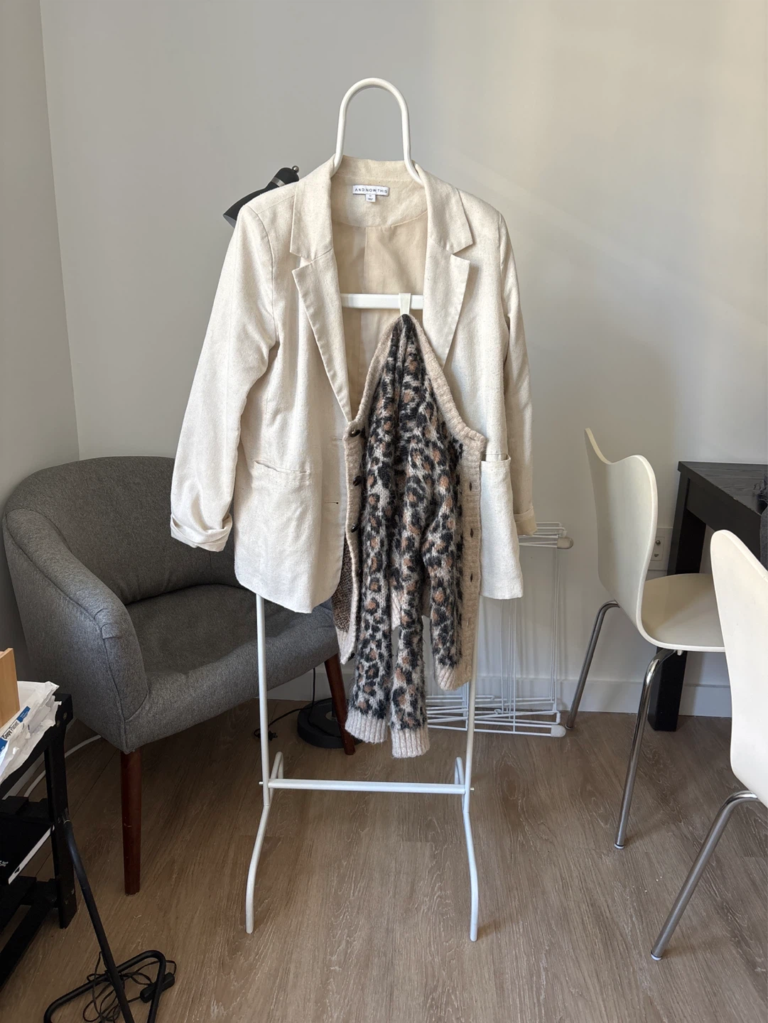 White Garment Rack