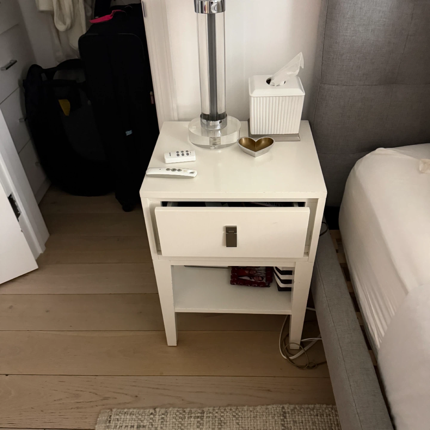 White West Elm Nightstand - photo 3