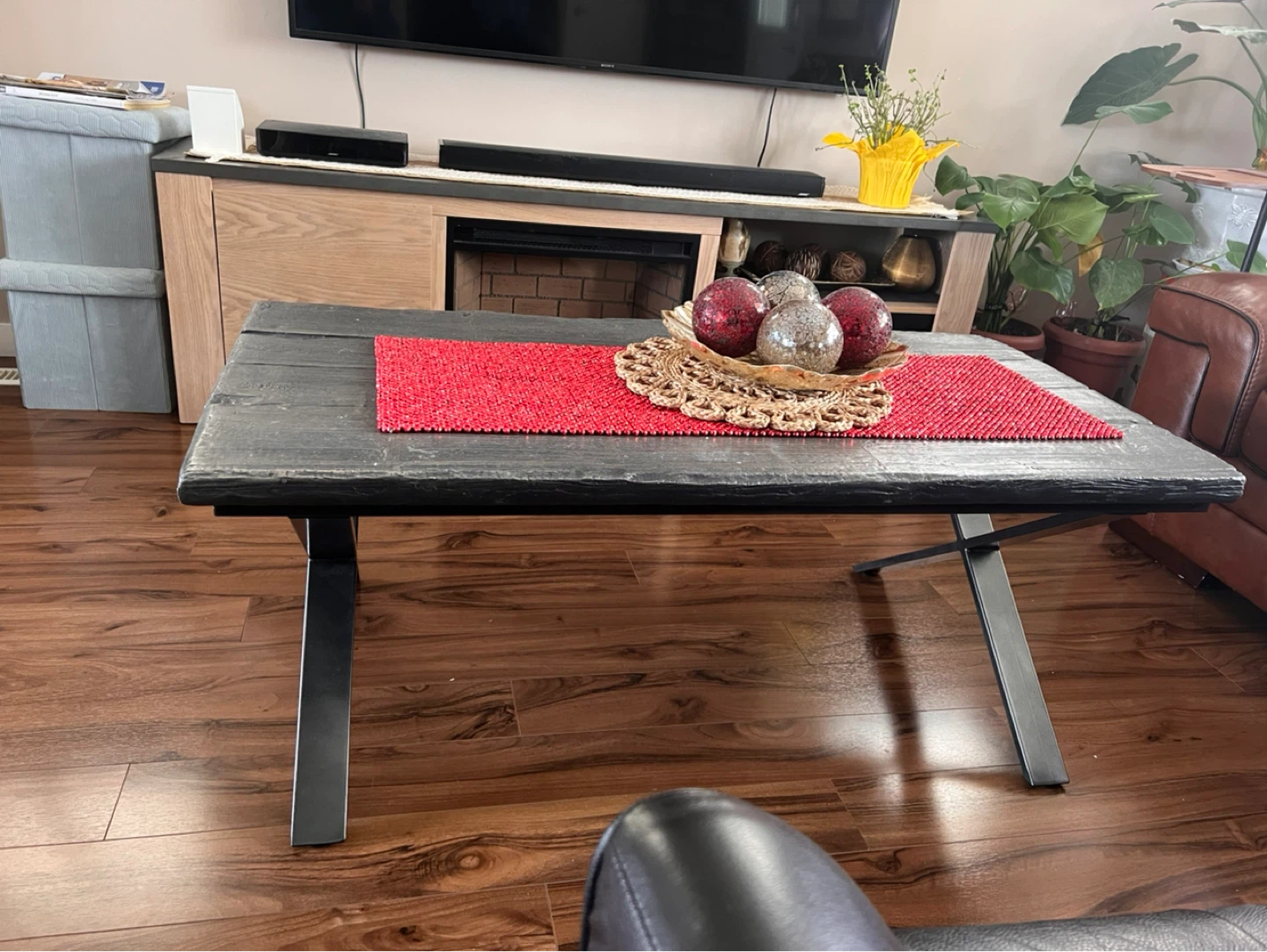 Rustic Wood Coffee Table - photo 2