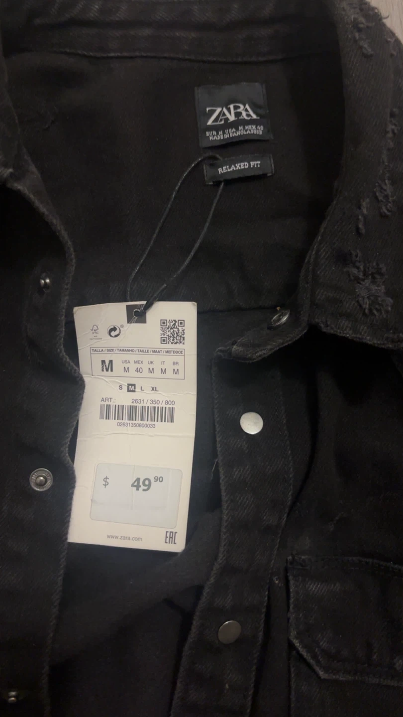 Denim black Zara Jean jacket