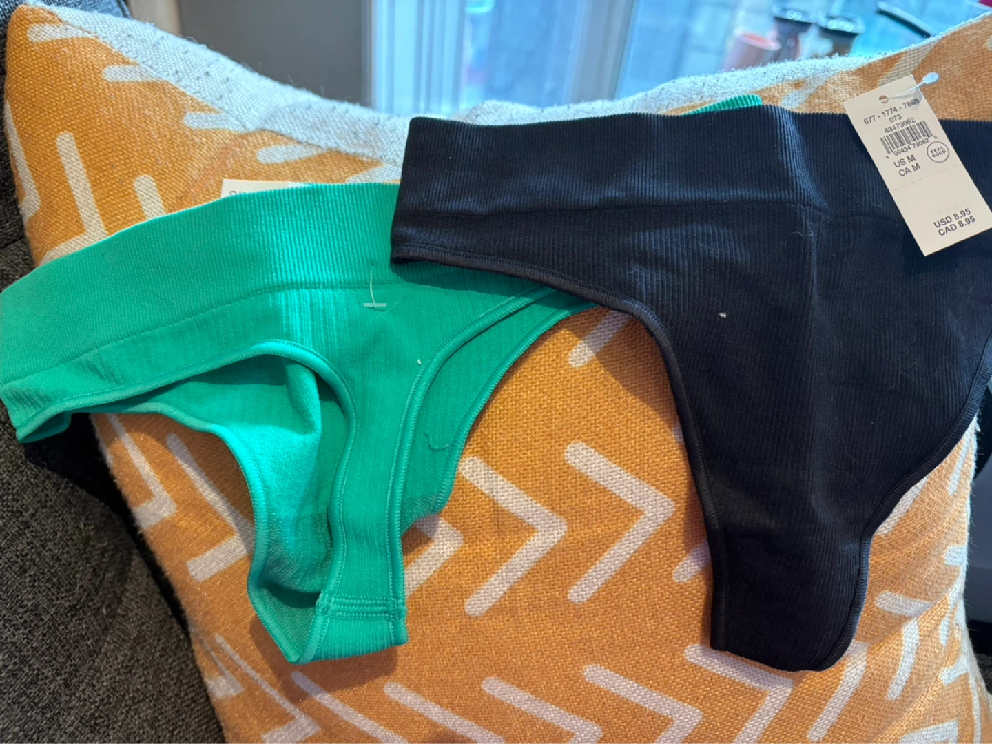 Aerie thongs and Knix Reusable Leakproof Overnight Pad