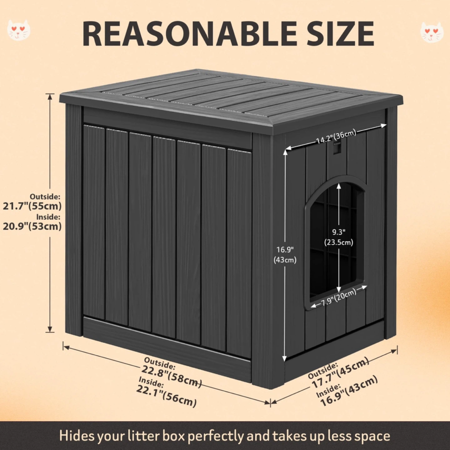 LHBcraft Cat Outdoor House Weatherproof