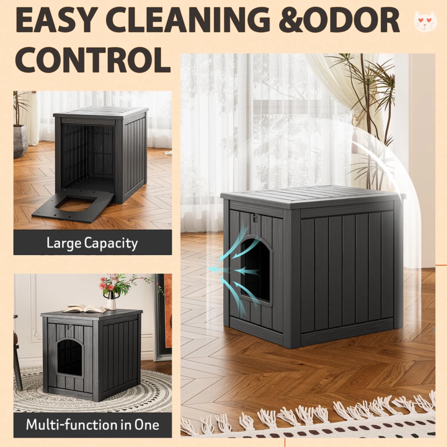 LHBcraft Cat Outdoor House Weatherproof - photo 3