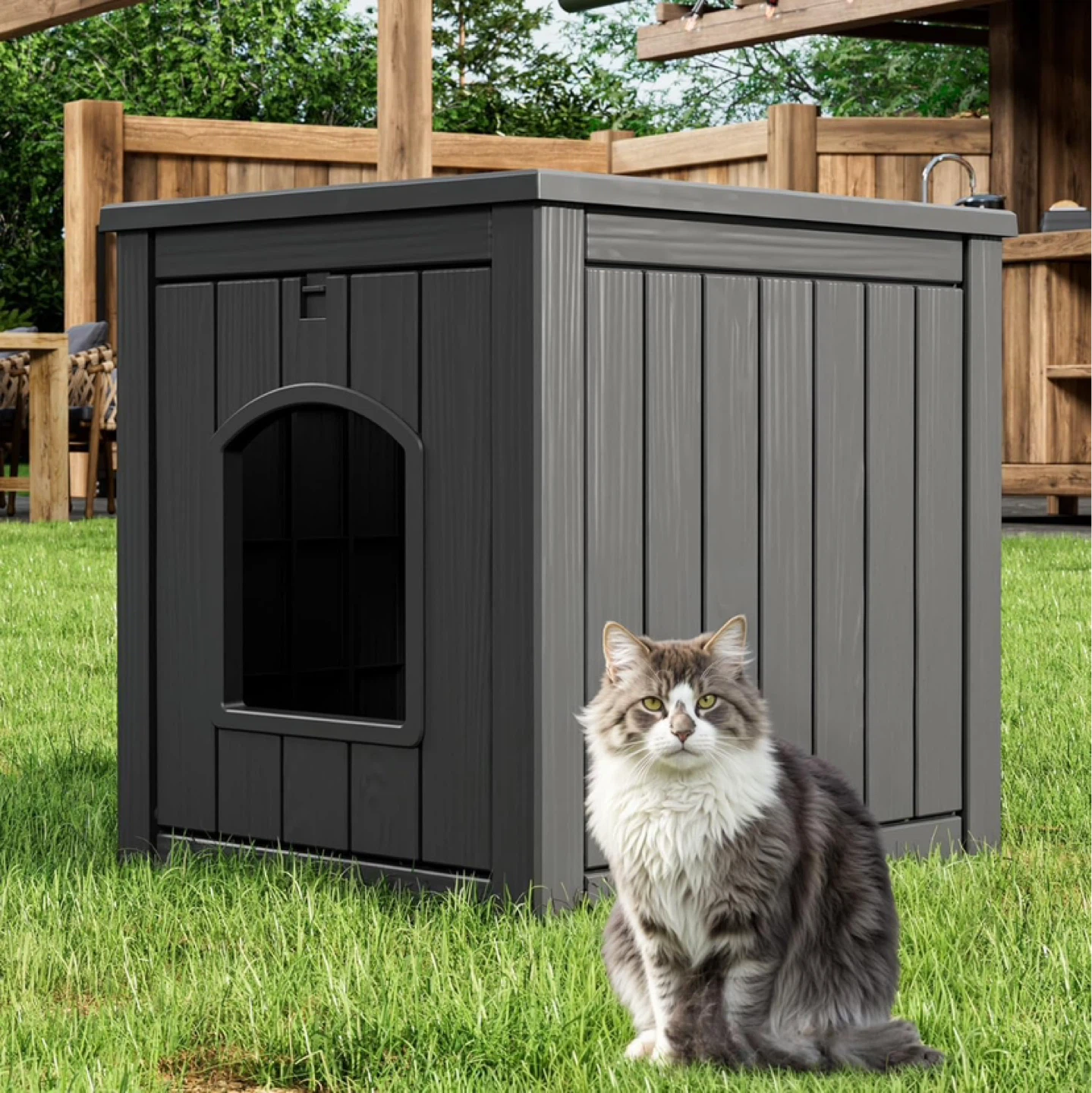 LHBcraft Cat Outdoor House Weatherproof - photo 2