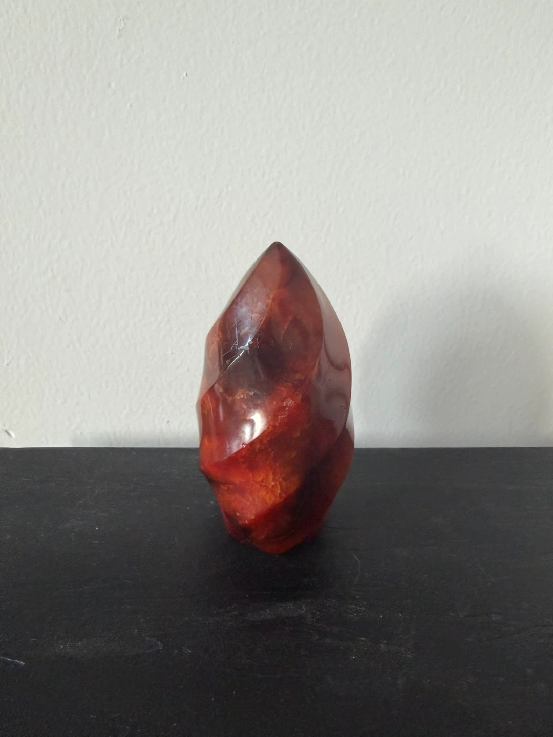 Carved Agate Crystal Flame - photo 2