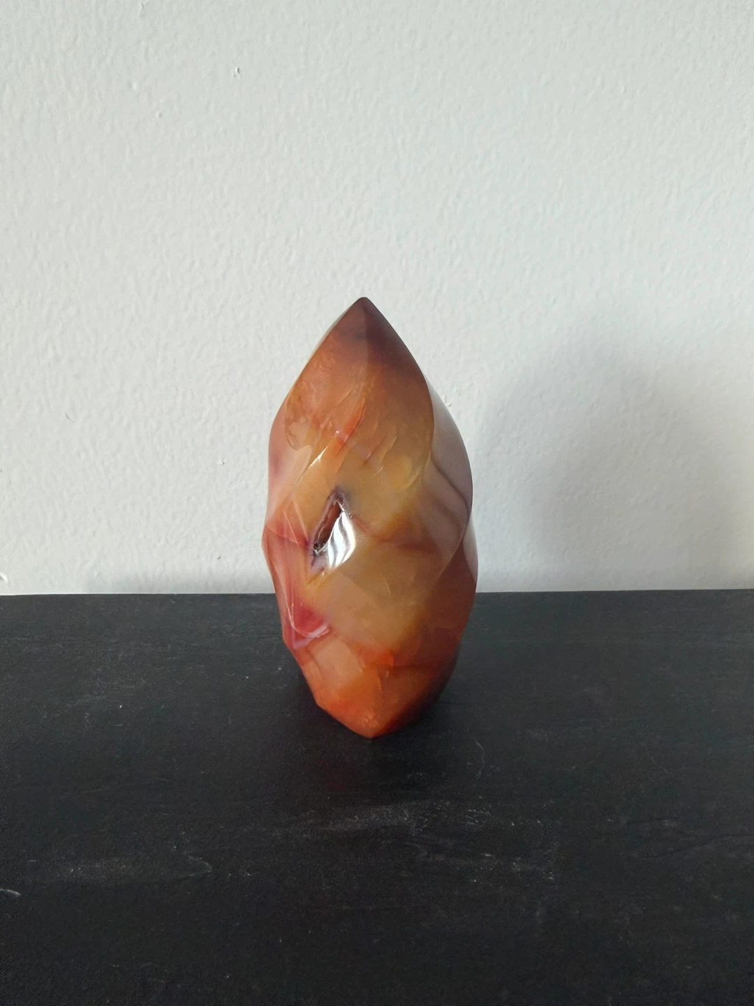Carved Agate Crystal Flame - photo 4