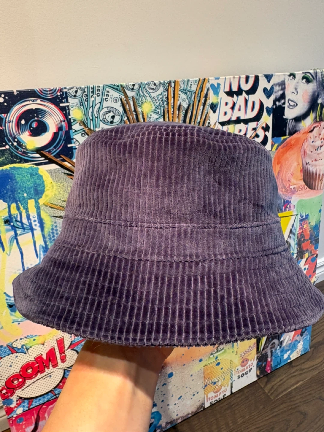 Lululemon Corduroy Bucket Hat L/XL Purple - photo 2