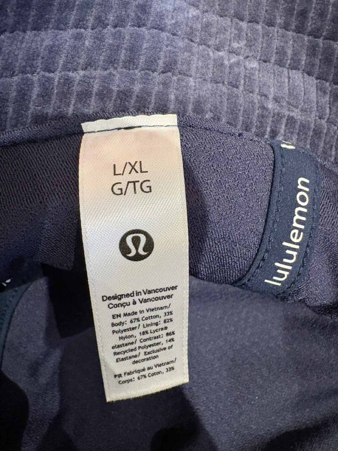 Lululemon Corduroy Bucket Hat L/XL Purple - photo 3