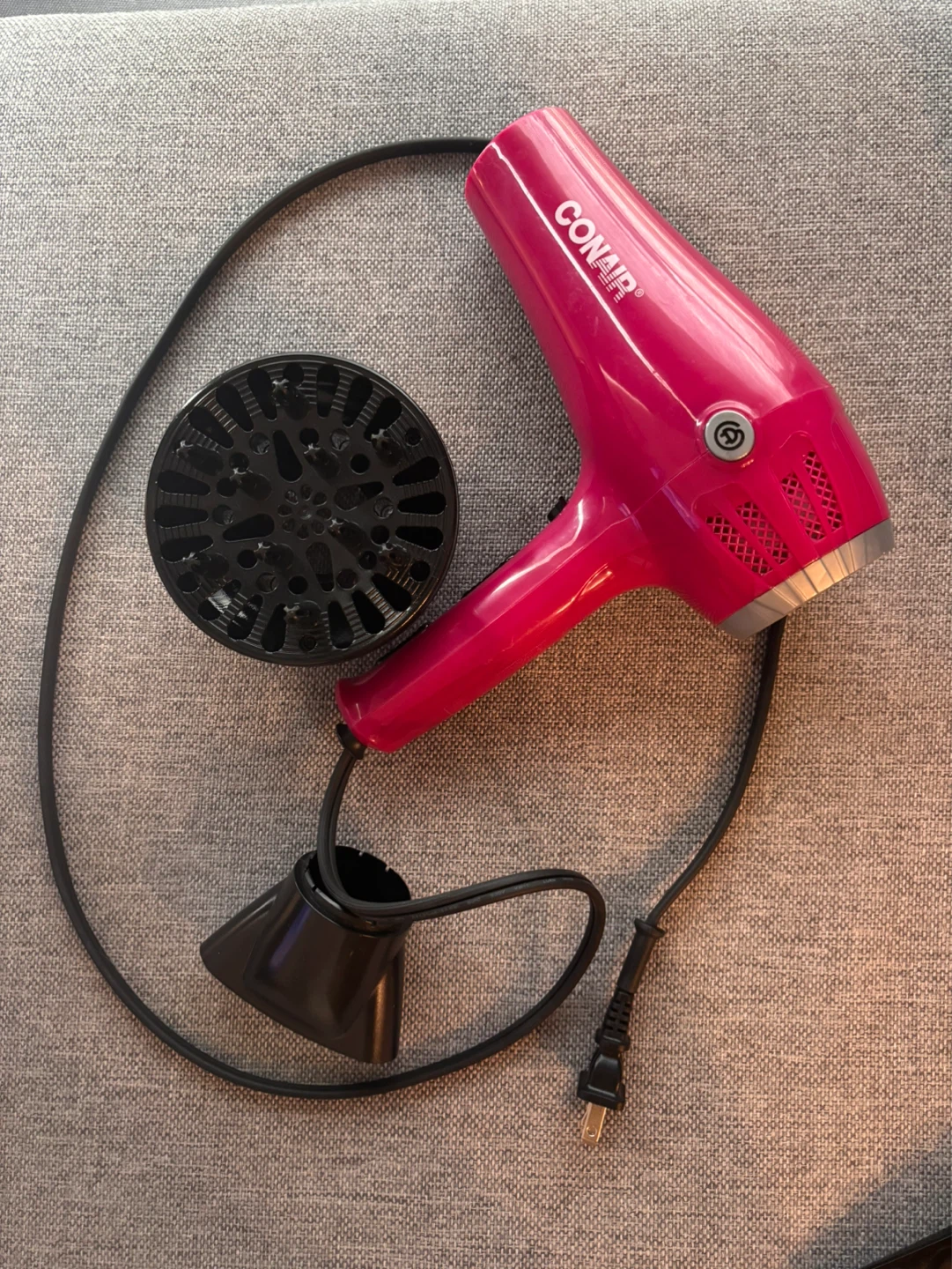 Conair hair dryer + diffuser + concentrator