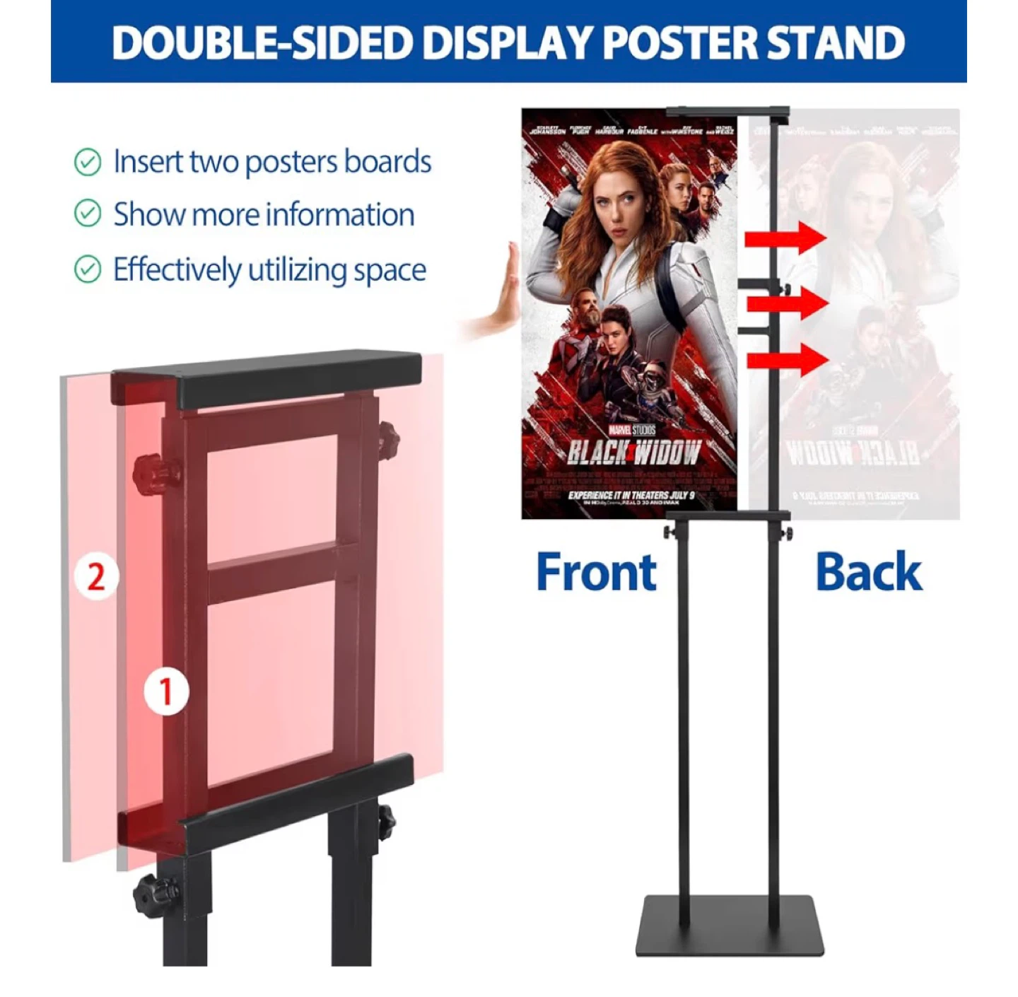 VAIIGO Double-Sided Poster Stand - photo 4