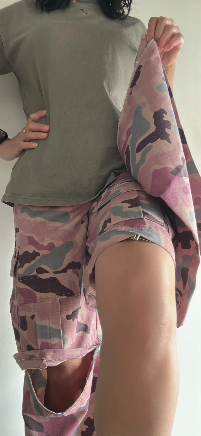 Pink Camo Cargo Pants - photo 2