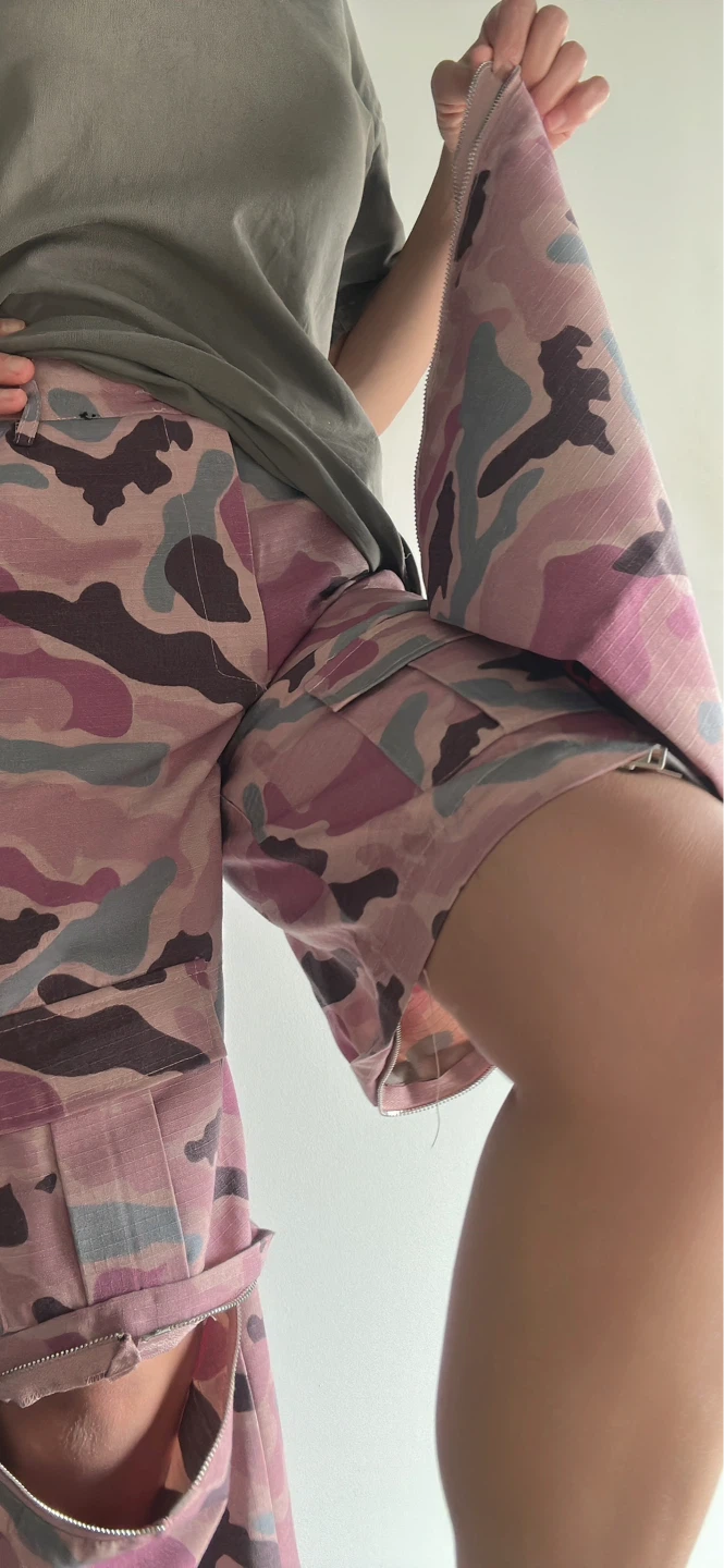Pink Camo Cargo Pants - photo 3