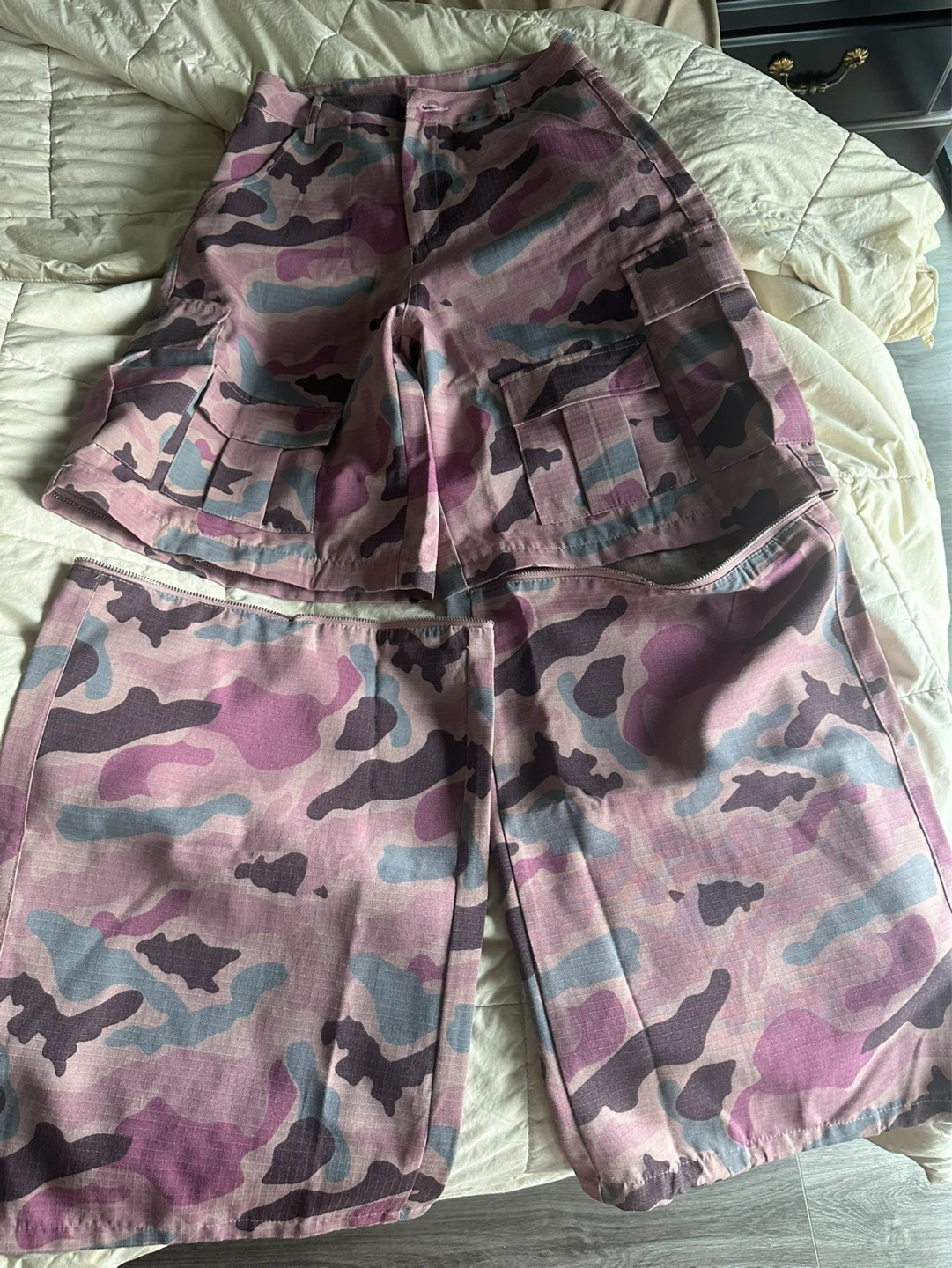 Pink Camo Cargo Pants