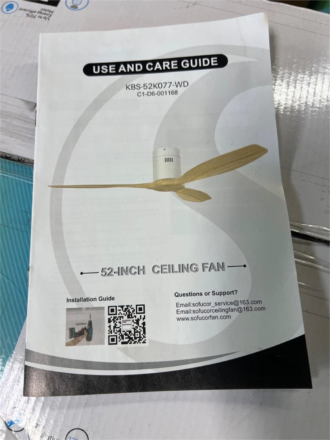 Sofucor 52 Inch Smart Ceiling Fan - photo 5