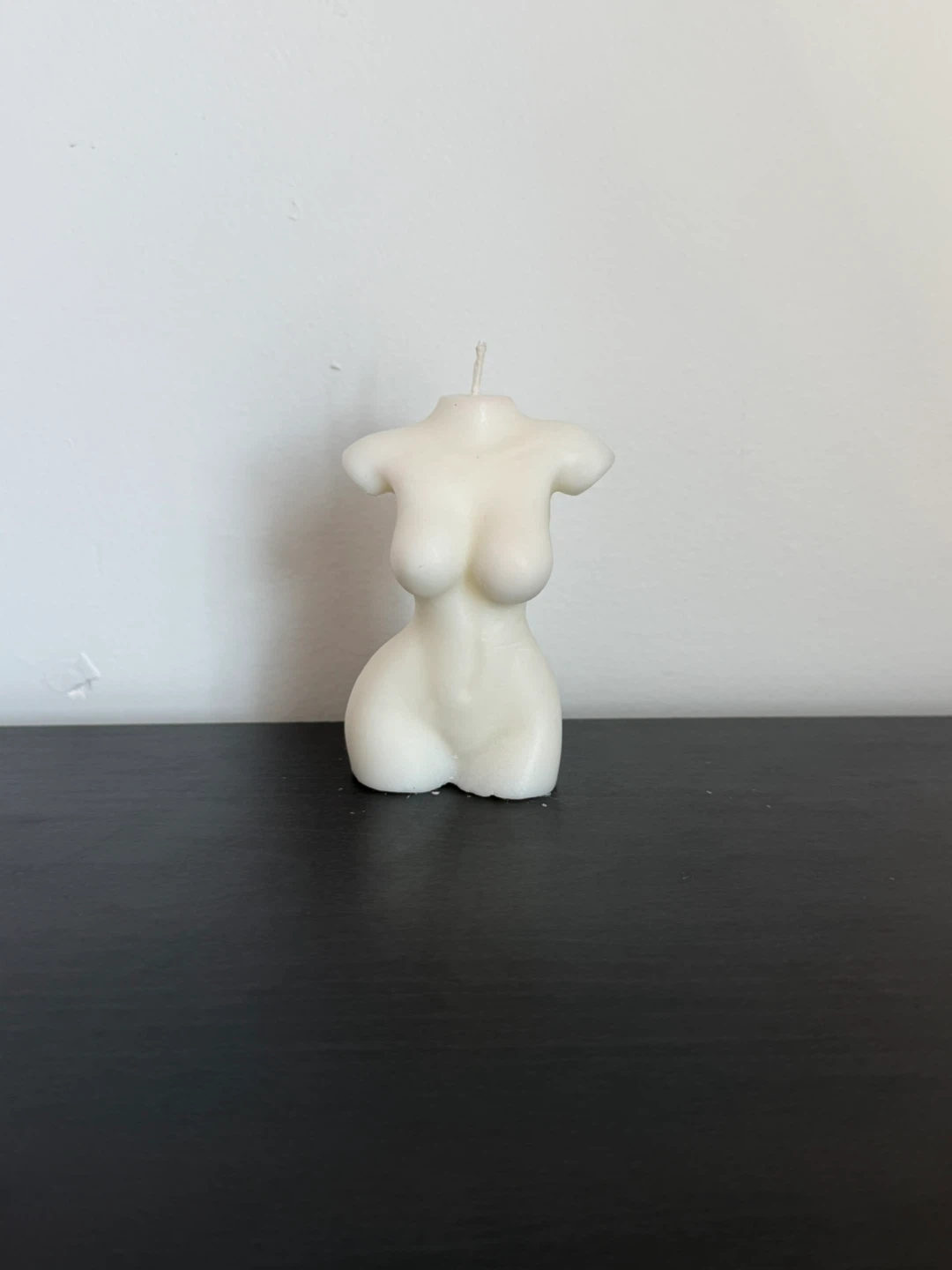 Torso Shaped Candle - White