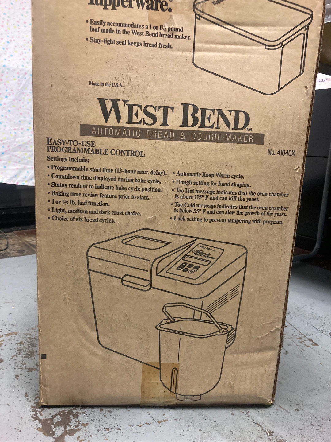 West Bend Automatic Bread & Dough Maker Model 41040X - photo 2