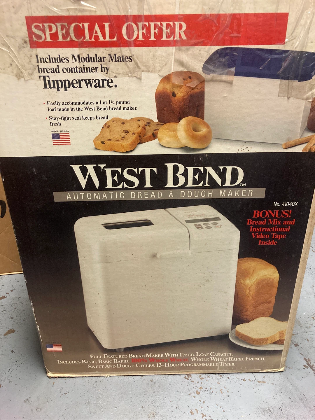 West Bend Automatic Bread & Dough Maker Model 41040X - photo 5