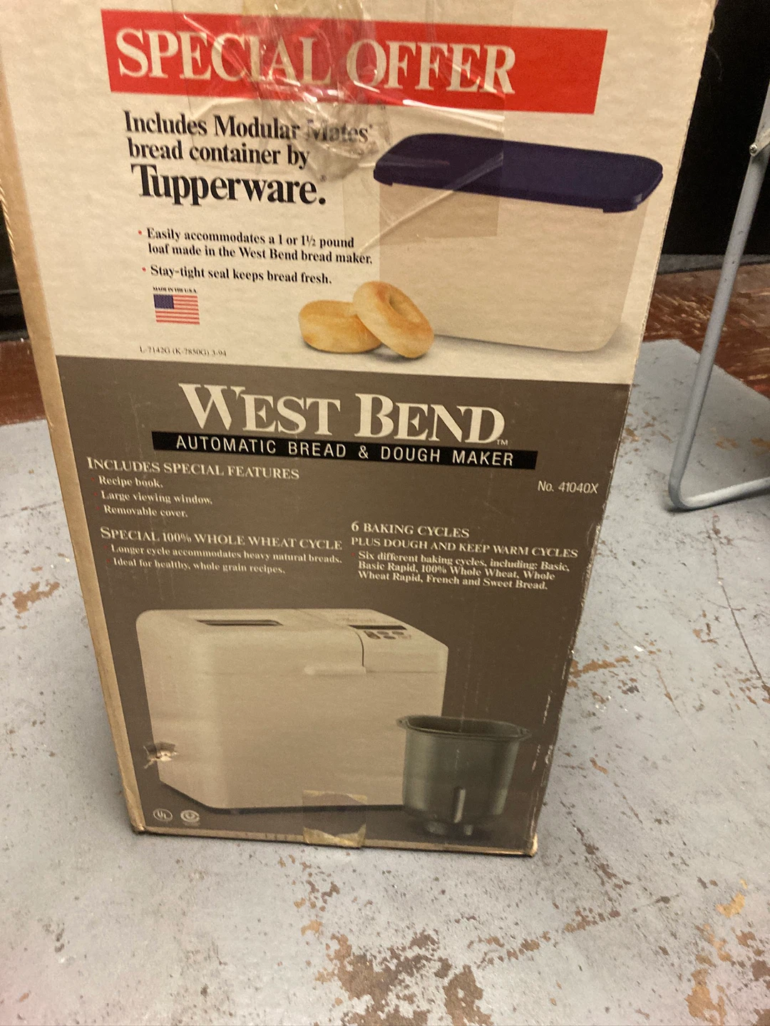 West Bend Automatic Bread & Dough Maker Model 41040X - photo 4