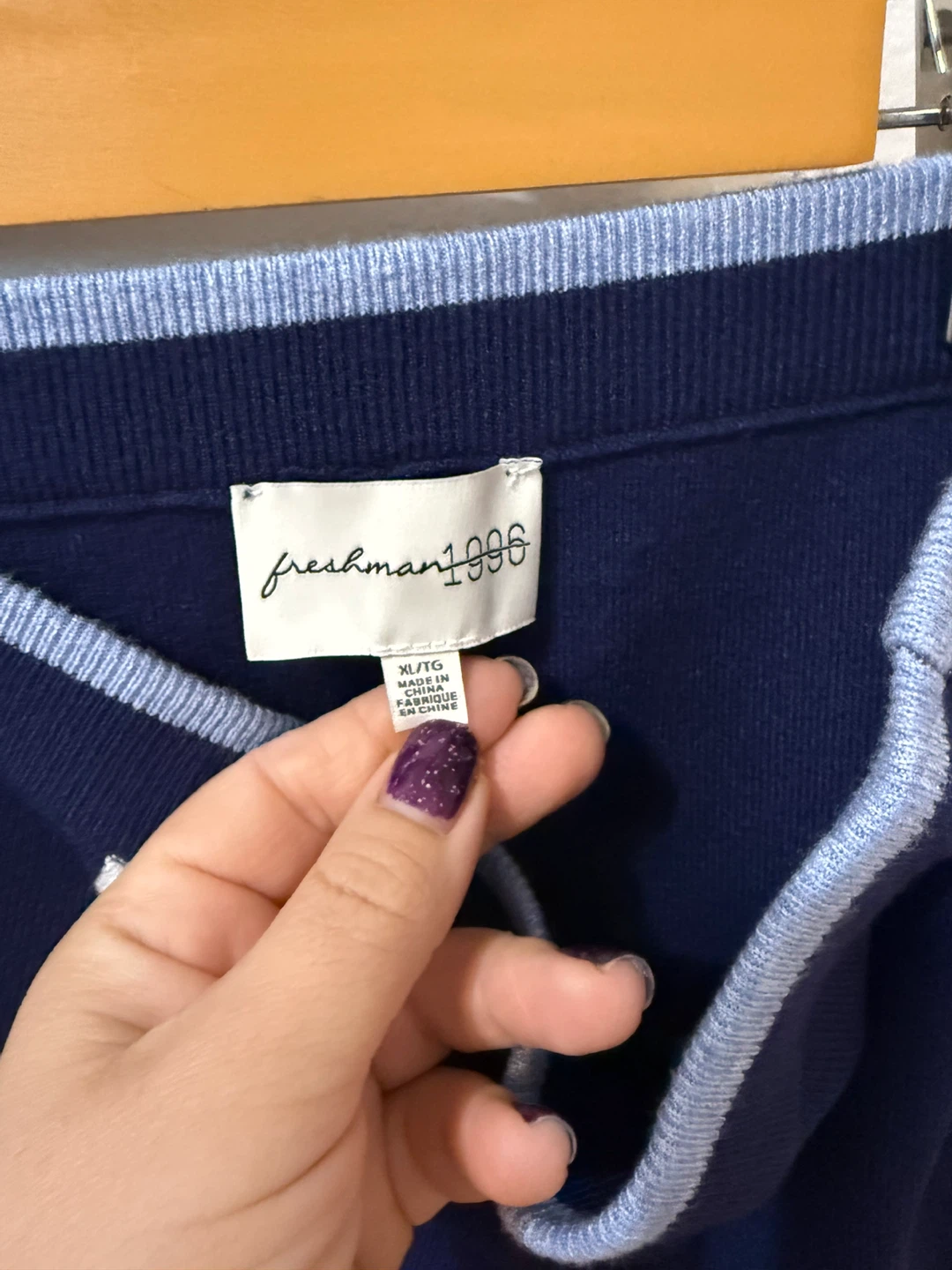 Freshman 1996 Navy Blue Ribbed Skirt - Size XL - photo 4
