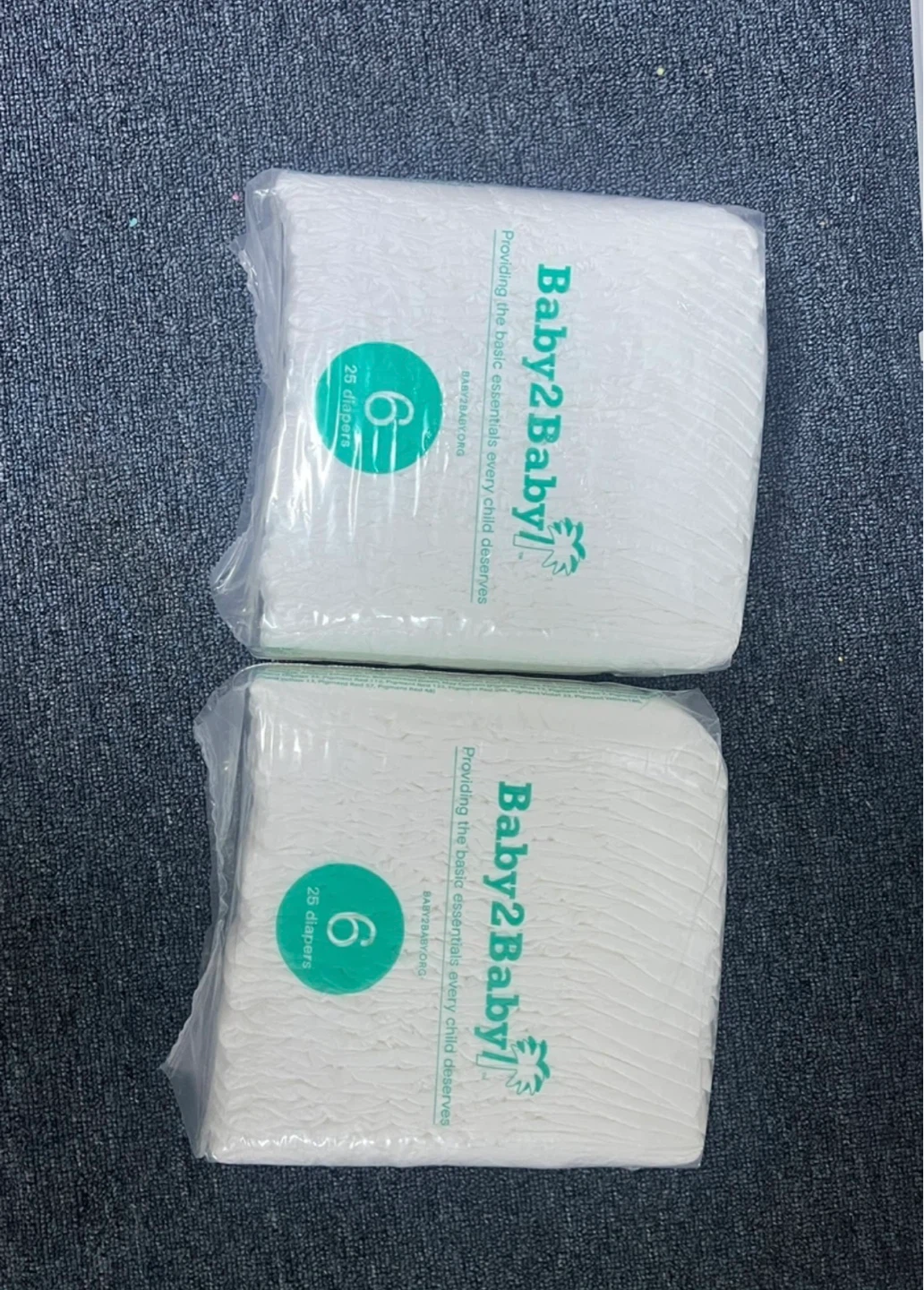 Baby2Baby Size 6 Diapers - 2 Packs of 25