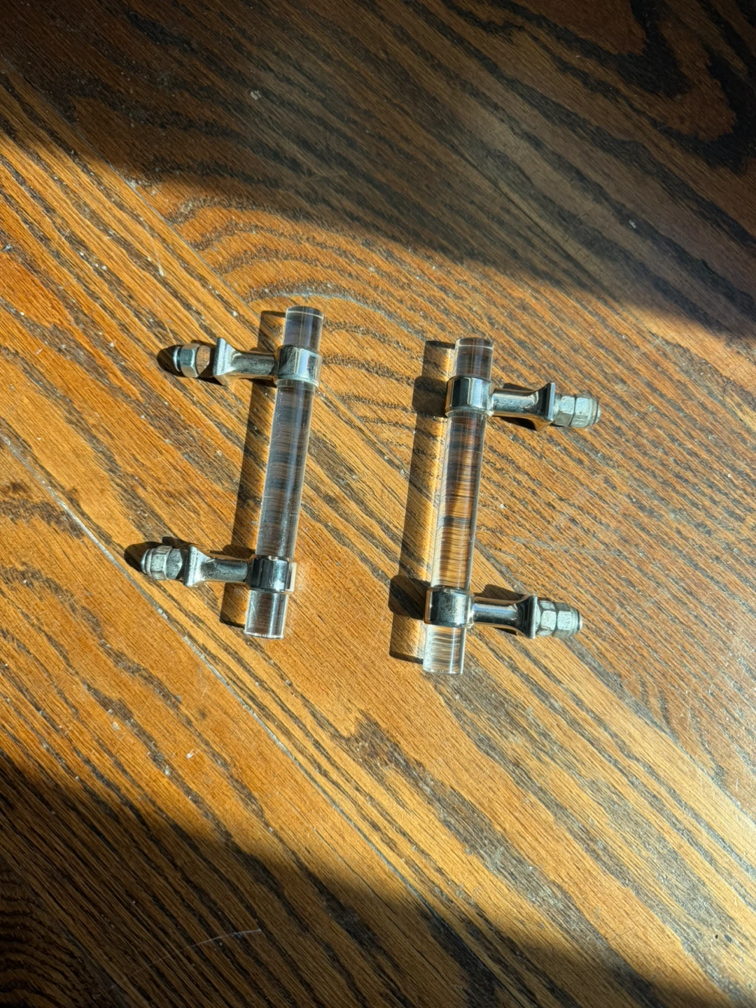 2 Clear Acrylic Cabinet Drawer Pulls - photo 2