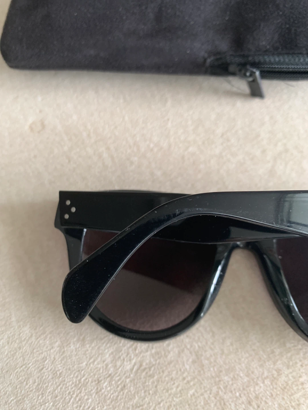Celine Black Acetate Sunglasses CL 41756 - photo 3