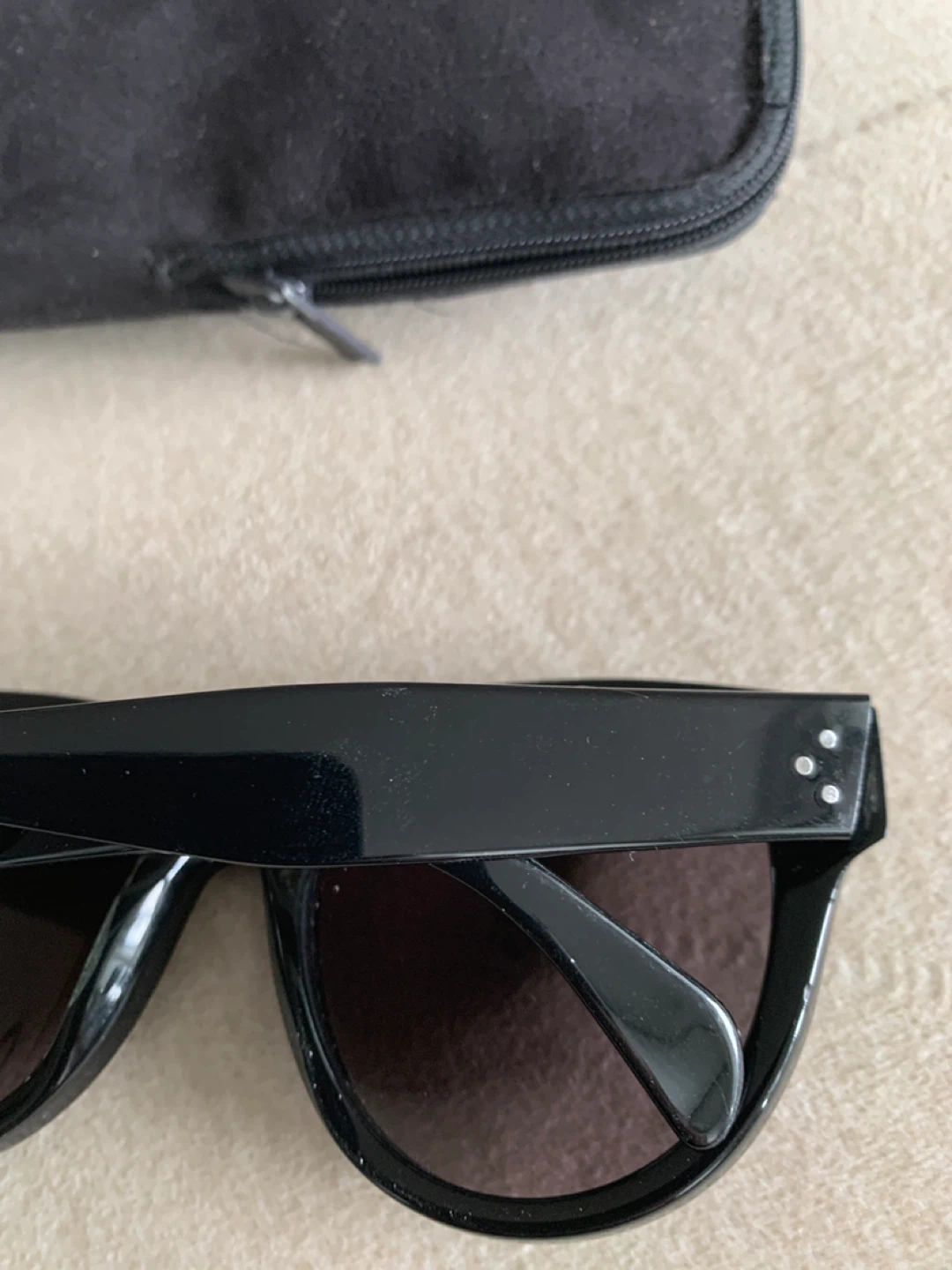 Celine Black Acetate Sunglasses CL 41756 - photo 4