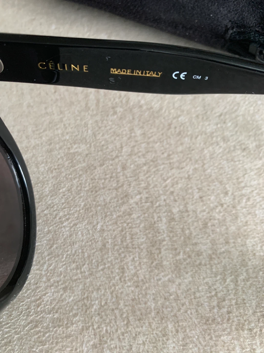 Celine Black Acetate Sunglasses CL 41756 - photo 2