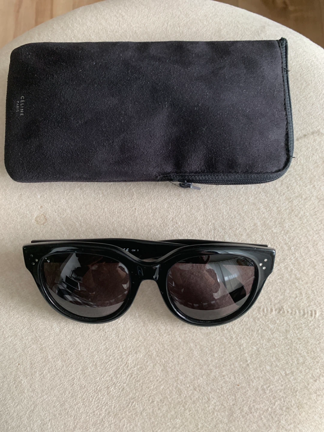 Celine Black Acetate Sunglasses CL 41756