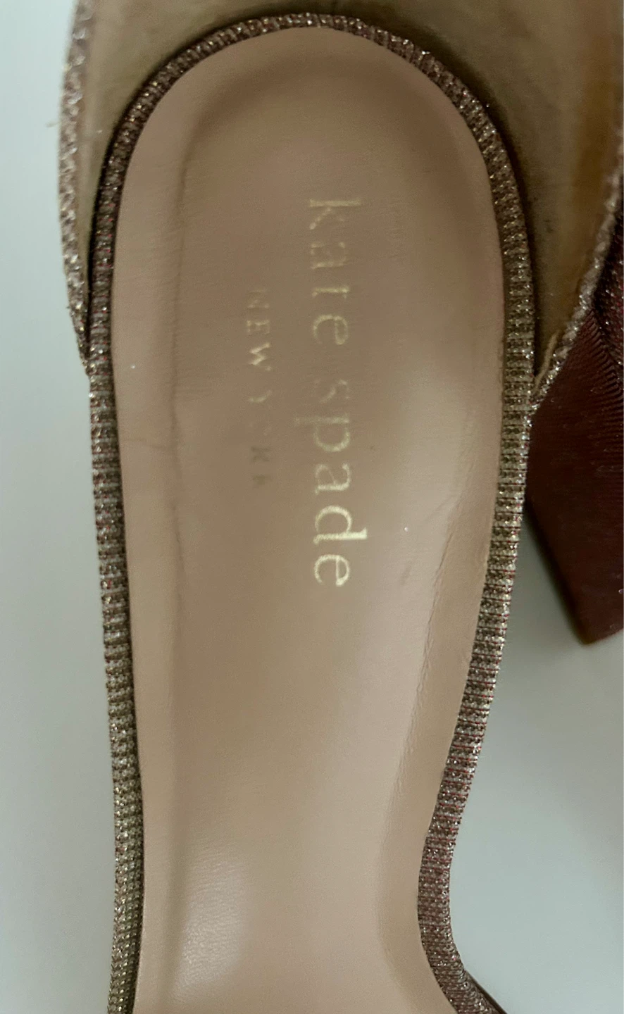 Kate Spade Sparkly Rose Gold Heels Size 7.5 - photo 5