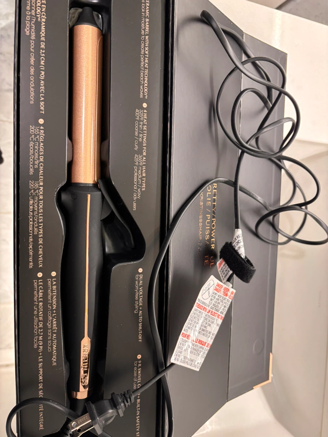 Kristin Ess 1" Ceramic Curling Iron